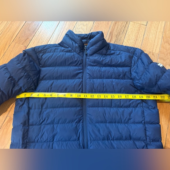 Eddie Bauer EB650 Puffer Jacket Men’s Size Small Navy Down Full Zip Lightweight - Picture 14 of 16